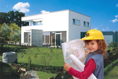 Nachhaltiger Hausbau mit Beton.